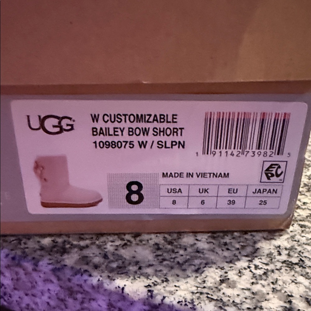 UGG Customizable Bailey Bow Short Boots in Cream